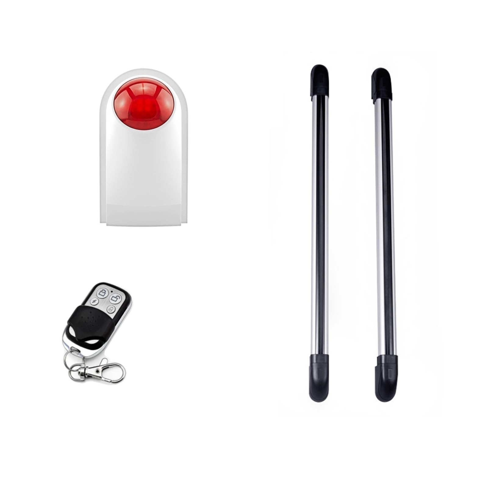 Sistemi Allarme Casa Sensore IR a fascio Kit di allarme sicurezza domestica wireless autonomo Flash Sirena Corno con rilevatore movimento Allarme antifurto fai-da-te(Sensor KIT A)