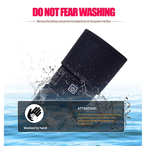 Joelheira, Andoer Joelheira com suporte para envoltório de joelho aquecido almofada infravermelha po