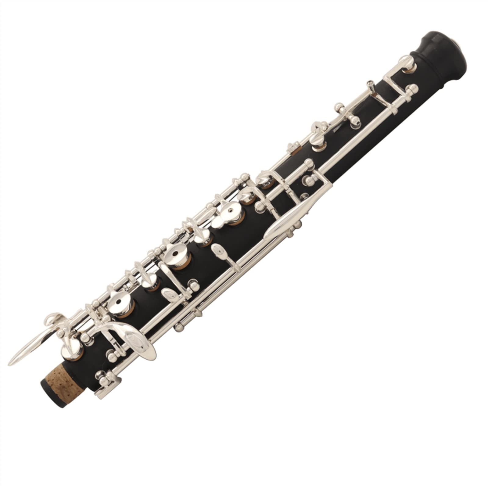 Oboe in Legno Composito Placcato in Argento C Key Stile Semiautomatico con Una Speciale Custodia per Strumenti Oboe per Principianti