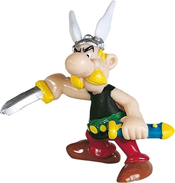 Plastoy Astérix Figurita Astérix sosteniendo su espada - Resina - 6 cm