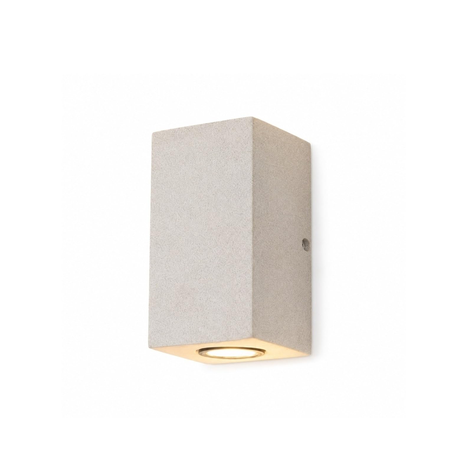 OZBMA Rectangular Microcement Outdoor Wall Lamp 5.9", Downward Concrete Exterior Sconce, IP65 Mounted Porch Light for Patio Garden Entryway Yard Balcony Garage Villa Door Cottage