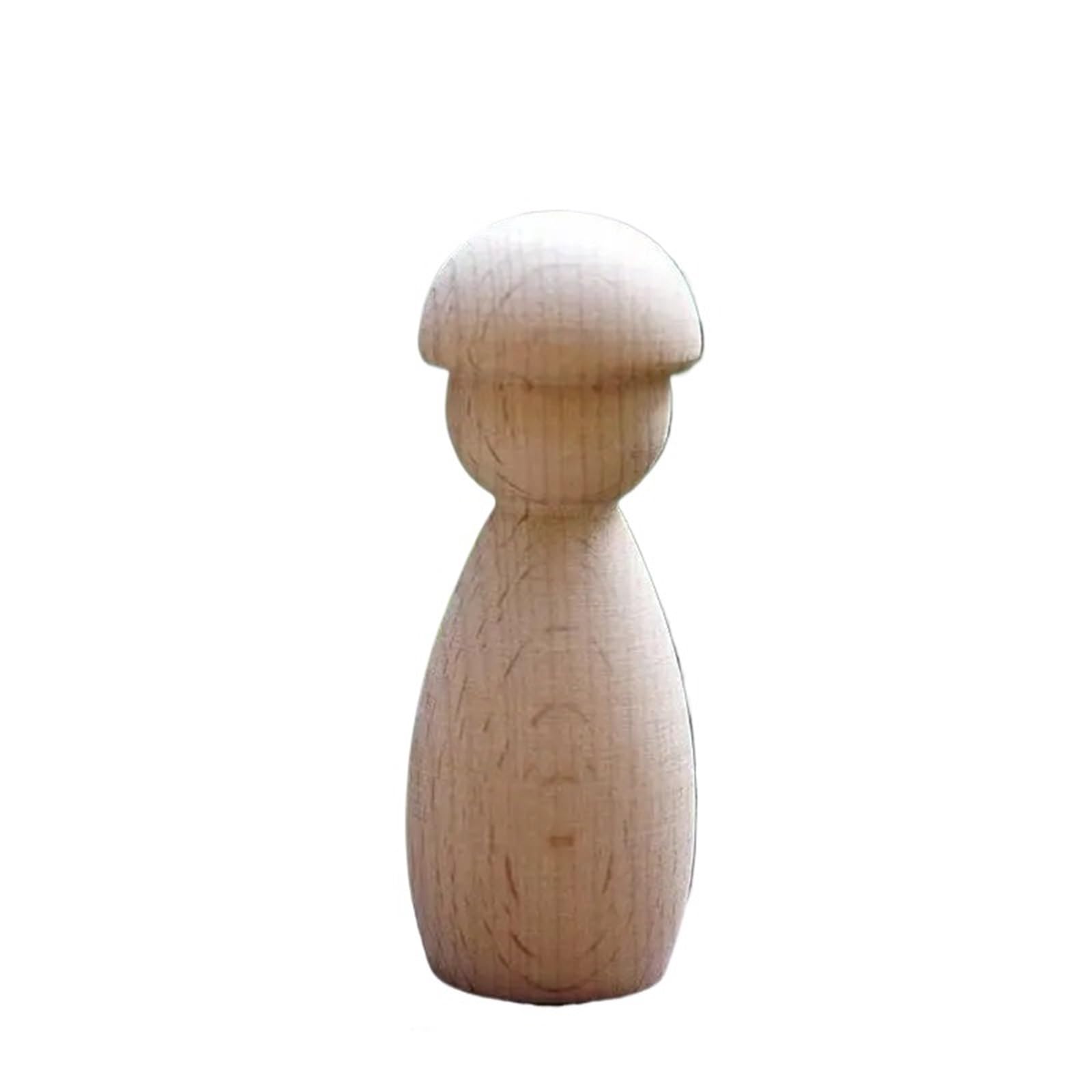 Muñecas de Madera Peg 20 piezas de decoración Madera, artesanías, formas sin terminar, muñecas con clavija Diy for del hogar pintada(Size 1)