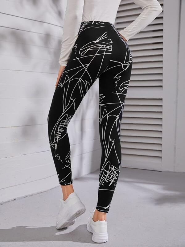 Image of DTR FASHION Women's Black Stretchable Cotton Blend Casual Jegging