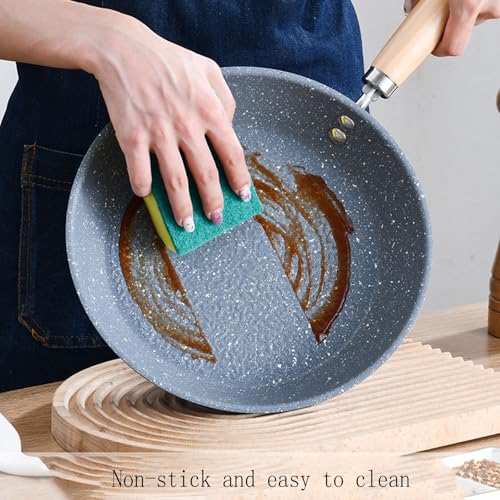 Wok de acero con fondo plano antiadherente miniatura 5