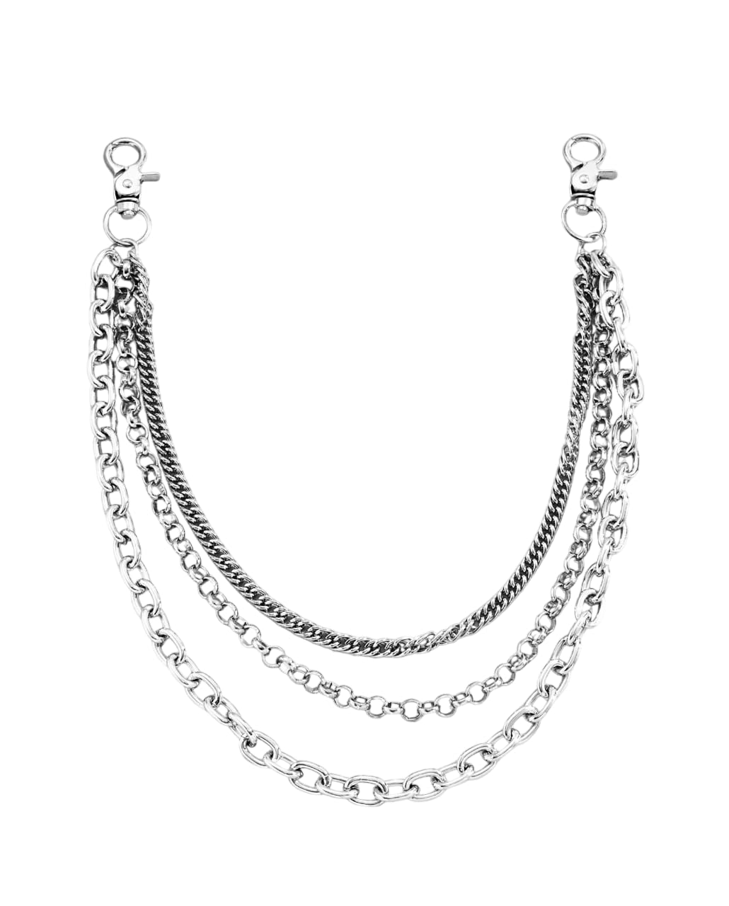 Jean Side Pants Chain,Gothic Punk Trouser Chain,Hip Hop Chain,Wallet Chain Silver (For Womens,Mens And Boys) #MTAC145-image-19