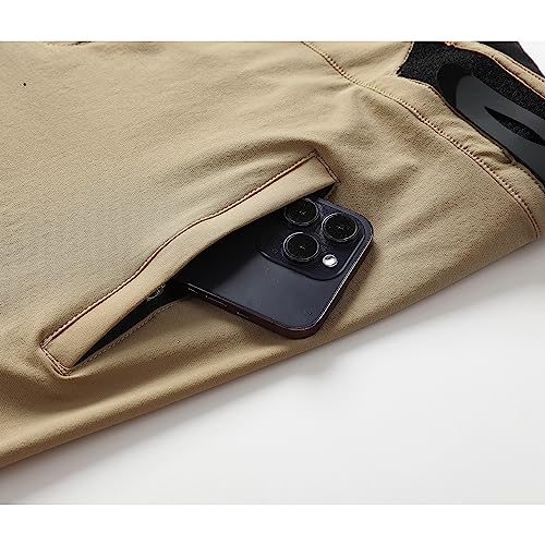 FORBEMK Calça masculina para ciclismo de montanha, BTB, secagem rápida, leve, respirável, BMX, Downh