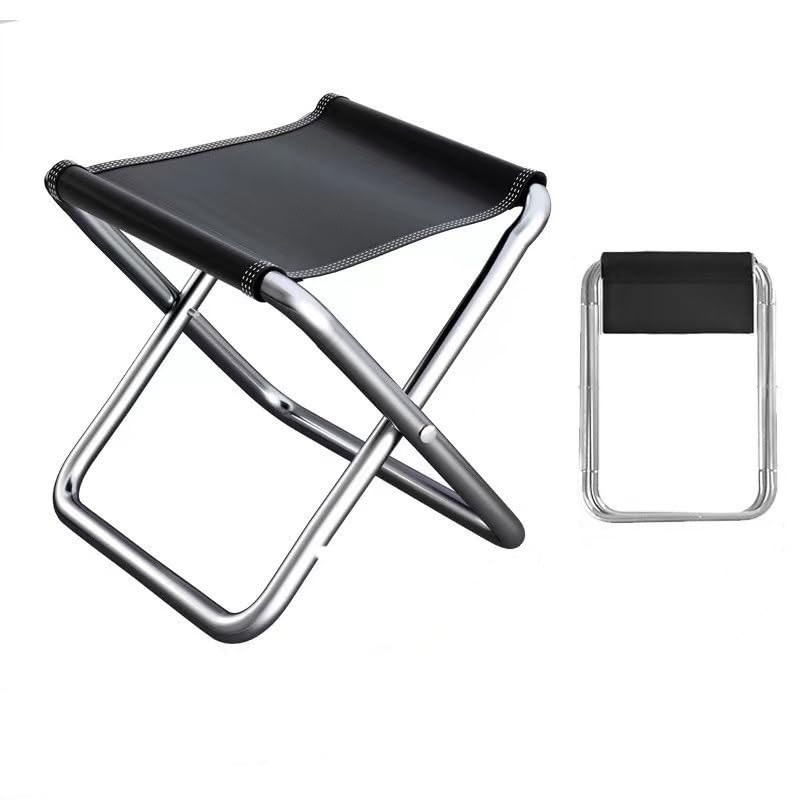 Small Portable Folding Camping Stool -10 * 10 inches 300 lbs Capacity Lightweight Portable Stool - 0.8lbs