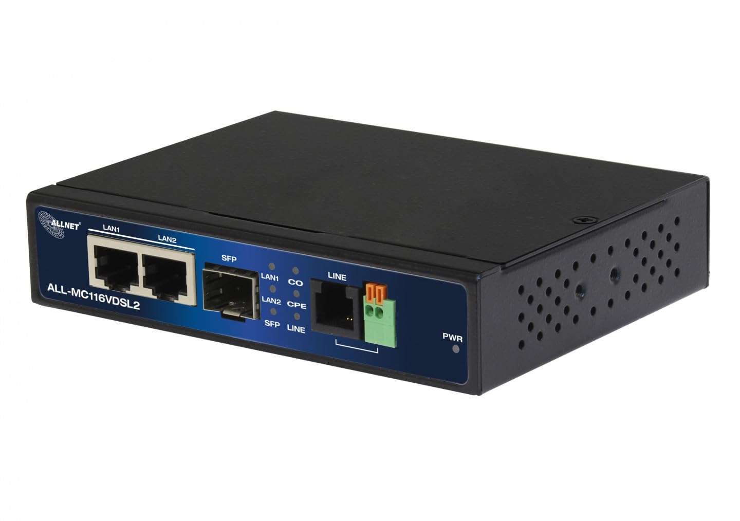 Punkt-zu-Punkt Modem VDSL2 via 2-Draht unmanaged "ALL-MC116V2" / Max. 3km mit max. 160Mbit/s