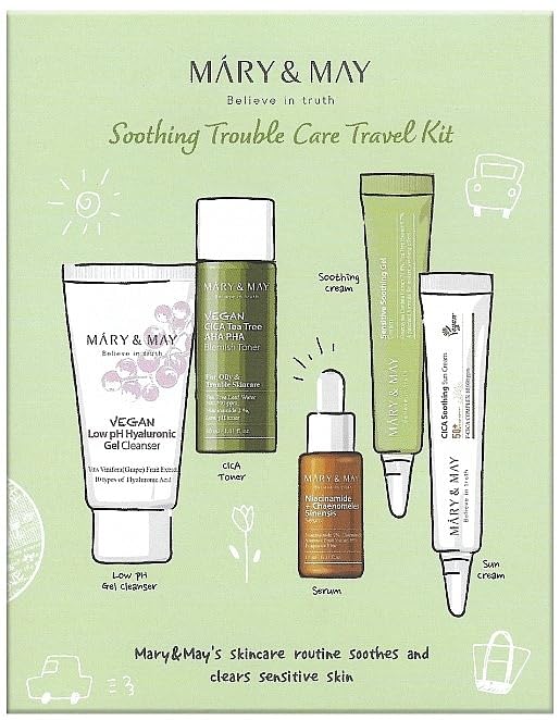 mary&may soothing trouble care travel kit