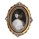 Photo Gallery jiozermi cornice ovale vintage, 10 x 15 cm, cornice portafoto antica ornata con vetro frontale in vetro ad alta definizione, ovale, arte artistica da parete in bronzo oro per parete e da tavolo Photo Gallery jiozermi cornice ovale vintage, 10 x 15 cm, cornice portafoto antica ornata con vetro frontale in vetro ad alta definizione, ovale, arte artistica da parete in bronzo oro per parete e da tavolo