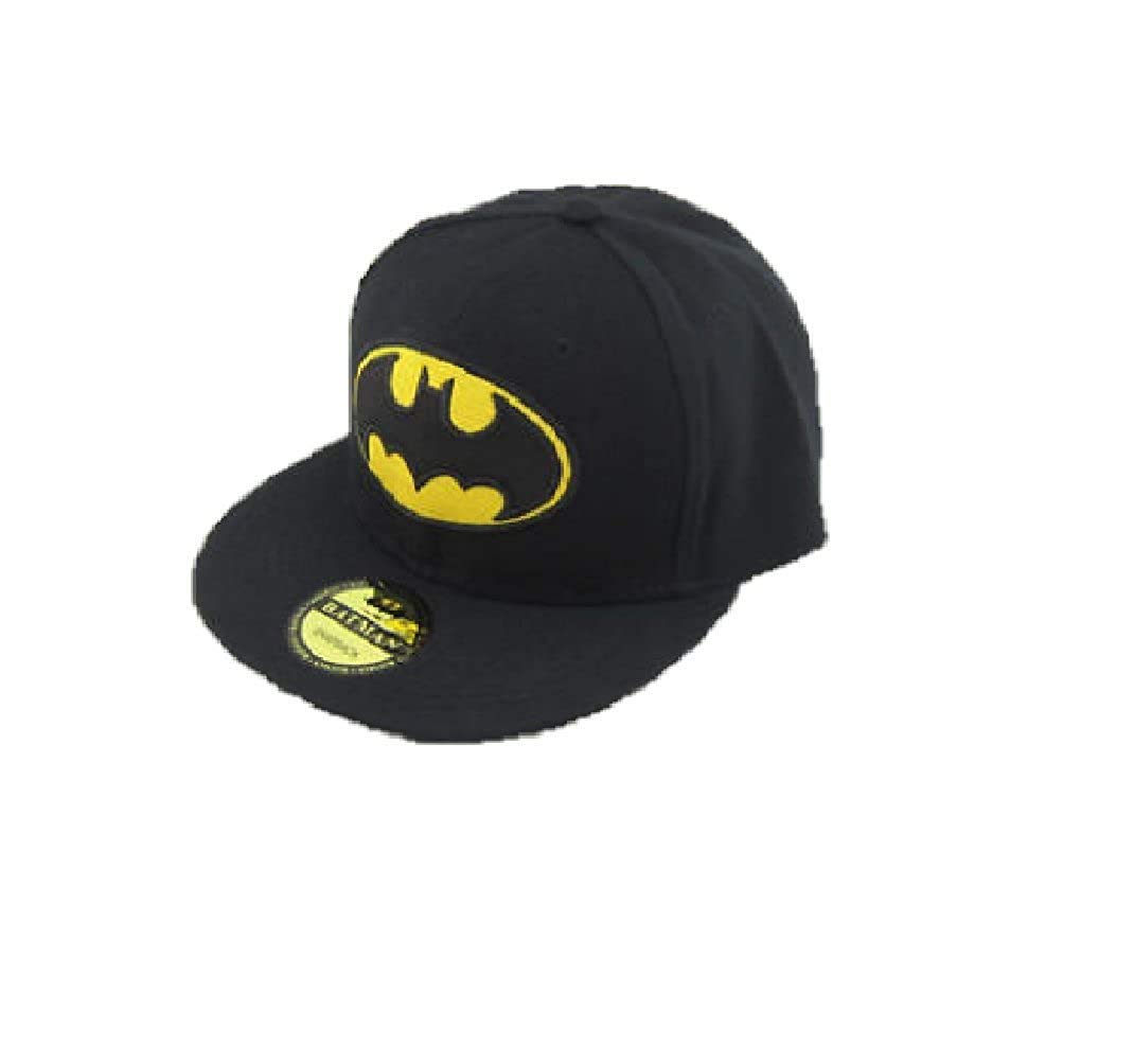 Girl's Black Cotton Hip Hop Snapback Cap-image-7