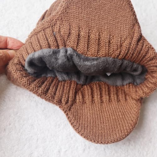 Image of Share Maison Kids Winter Hat Scarf Sets Knitted Cold Weather Thick Warm Accessories Beanie Cap for Girls Boys