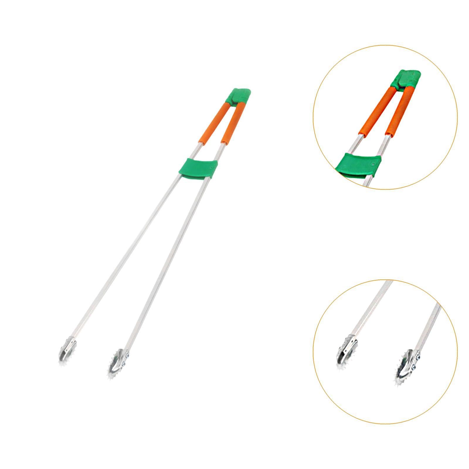 Generic Pinzas para Recoger Basura, Herramienta de Alcance, Pinzas de Basura Resistentes, Recogedor de Basura para Césped, Naranja