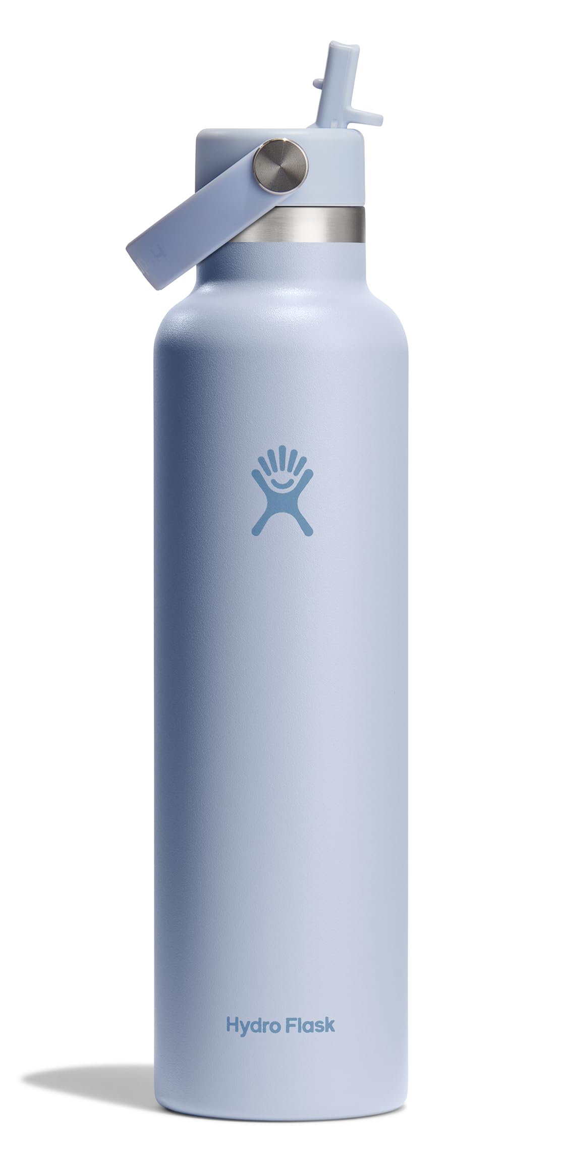 Hydro Flask Surf Water Bottle - Insulated Stainless Steel - Straw Lid, Non Spill, Leakproof 24 Oz Blue
