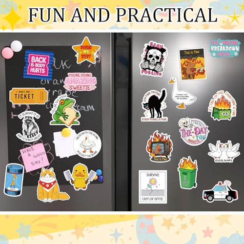 Set de 24 imanes divertidos para refrigerador miniatura 2