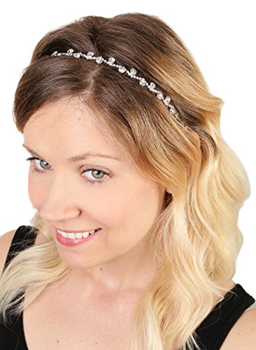 Zig Zag Crystal Rhinestone Petal Headband