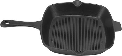 Grelhador De Ferro Fundido, Grelhador De Frigideiras De Ferro Fundido De Grande Capacidade, Placa De Grelha De Fogão De Indução Para Carne, Bife De Peixe, Sovetop De Legumes, Panela De Grelha Exterior
