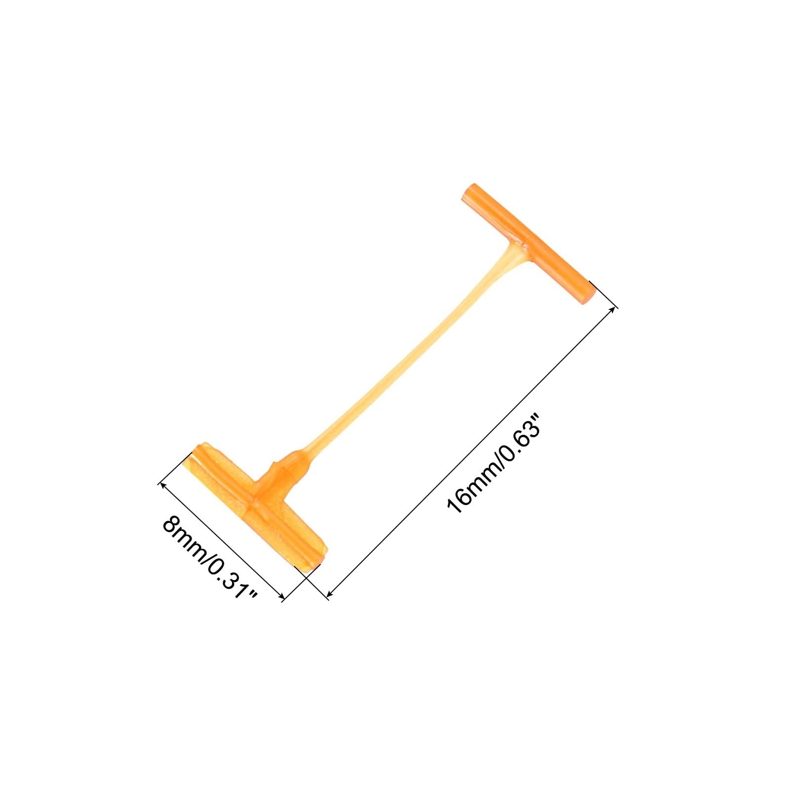 Łączniki do pistoletów zawieszania 3000 szt. Standardowe plastikowe kolce etykiet odzieżowych Archiwizacja biurowa i projekty rękodzielnicze(Orange Red 15mm)