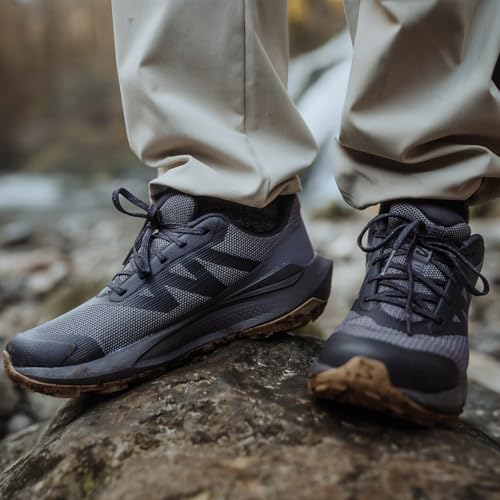 Salomon Women’s Elixir Tour Waterproof Winter Low Hiking Shoe - Nine Iron/Shark/Kelp - 7.5