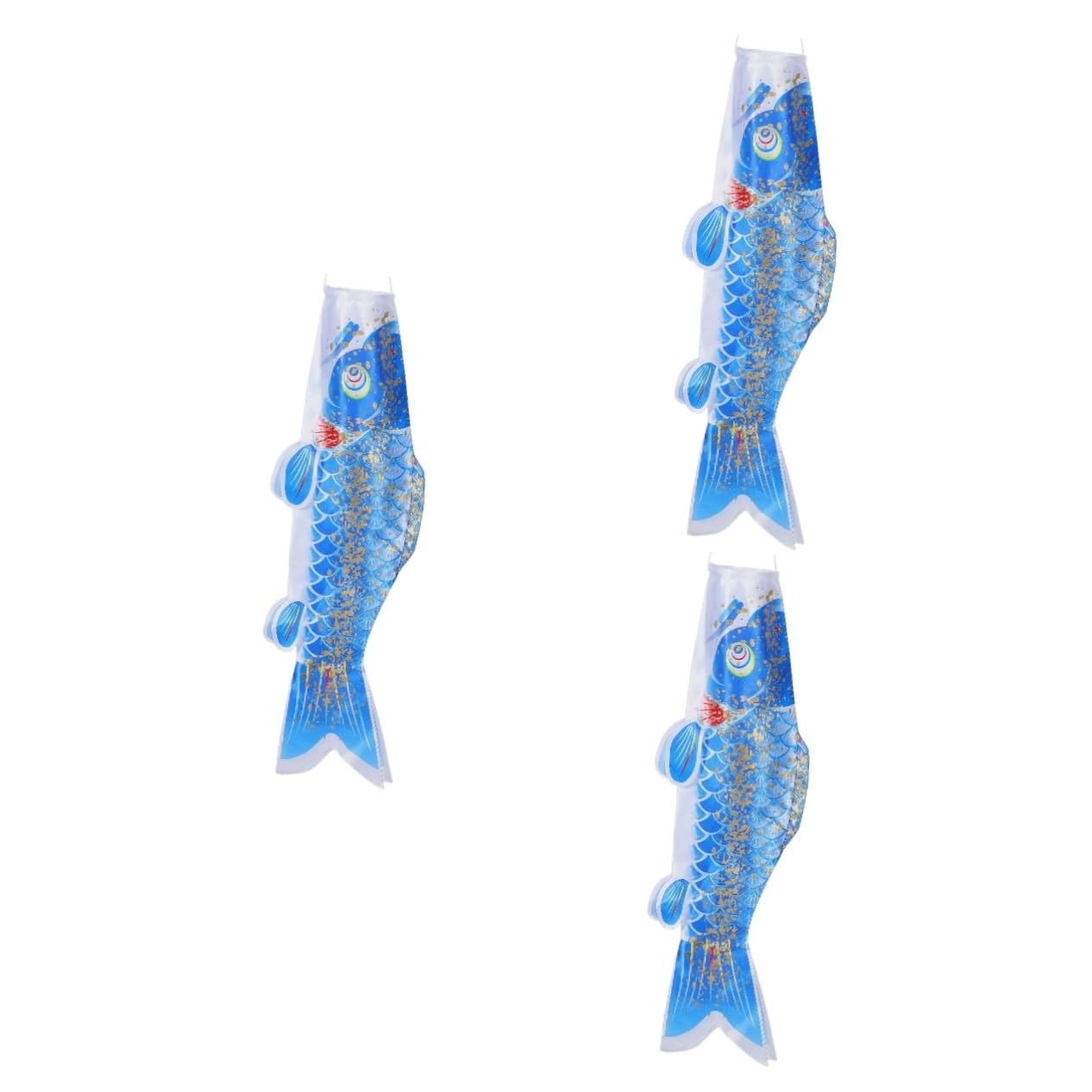 Koinobori japonaise manche à air colorée pour décoration extérieure lot de 3