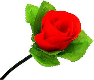 Enjoyer Folding Appearing Rose Flower Magic Tricks Close Up Magic Flower Gimmick Magician Flower Stage Illusion ,5 Pcs/Lot