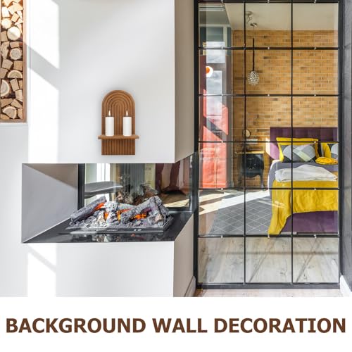 Candelabro de pared de madera para decorar tu comedor con un cálido estilo bohemio 4