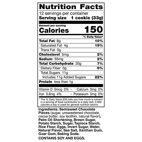 Immaculate Baking Chocolate Chunk Cookie Dough, Gluten-Free, 12 Cookies #TOP5