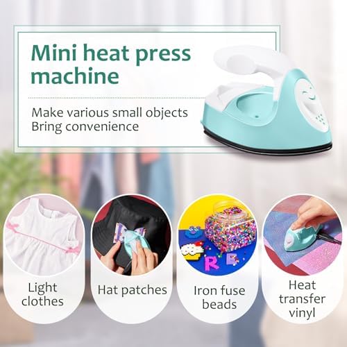 Honoson Mini Craft Iron with Charging Base Tiny, 민트 그린 — 사진 5