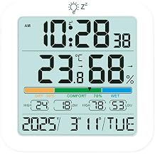 Temperature Humidity Meter Wireless Thermometer Sensor Easy to Read