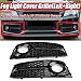 Niebla Delantera Luz de Rejilla Un par A4 B8 Auto de Choque luz de Niebla Cubierta de la Parrilla de Ajuste Fit For Audi A4 B8 2009-2011 Parrilla Delantera luz antiniebla Coche