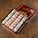 Zalatimo Sweets Since 1860, 100% All Natural Assorted Mamoul Shortbread Cookies, Square Metal Gift Tin, Slightly Sweet Cookies, Pistachio, Walnuts, Dates, No Preservatives, No Additives, 1.7Lbs