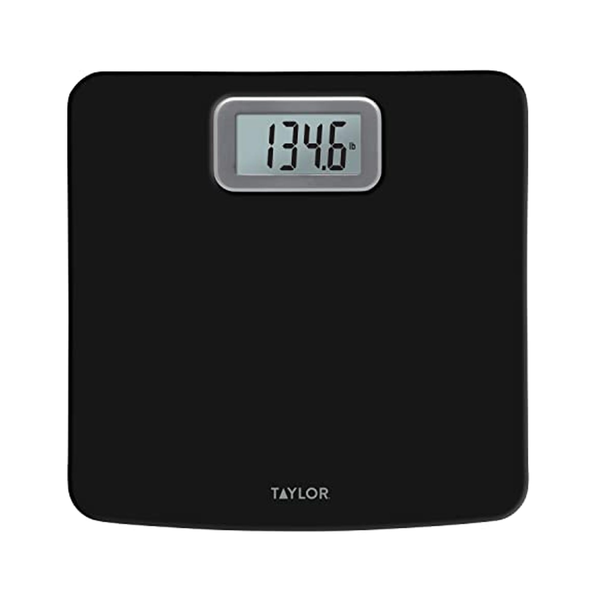 Digital Bath Scale with Antimicrobial Surface Protection, Bathroom Scale for Body Weight, 400 lbs. Black