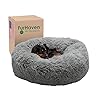 Medium Plush Donut Dog Bed – Furhaven 30″ Round Calming Cuddler