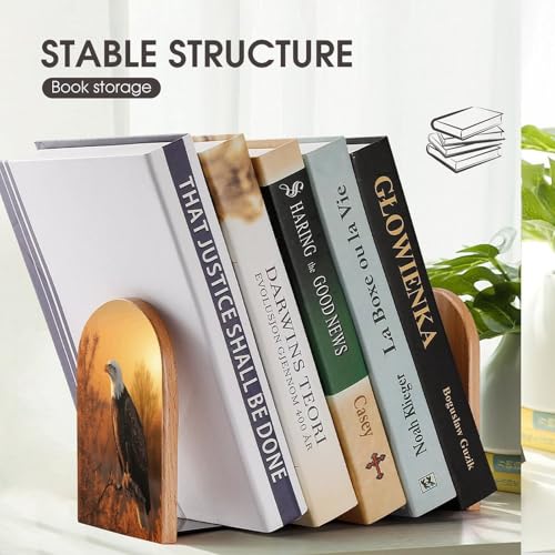 Sujetalibros de madera moderno soporte universal económico y resistente para libros 8
