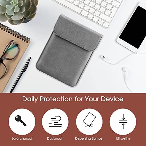 HoYiXi Custodia a Tasca per 6.8'' Kindle Paperwhite 11a Generazione 2021/Kindle Paperwhite Signature Edition 2021/Kindle 2019 Custodia Sleeve per 6 - 6.8'' Kindle Kobo E-reader E-book, Grigio - Image 7