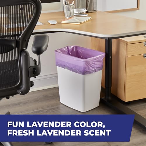 Hefty 8 Gallon Medium Trash Bags, Purple, Fabuloso Lavender Scent, 20ct - image 3
