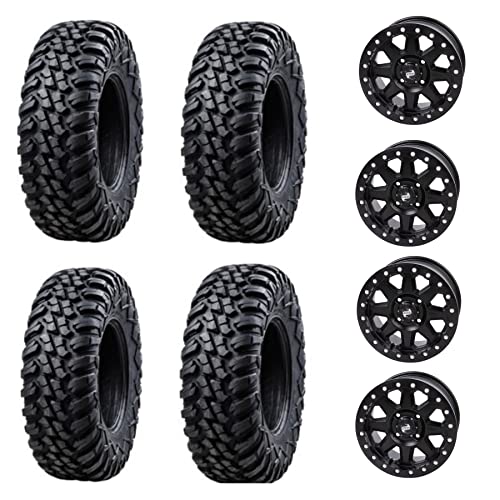 Tusk Racing Four 32x10-15 Tusk TERRABITE Heavy Duty 8-Ply Radial UTV Tires on...
