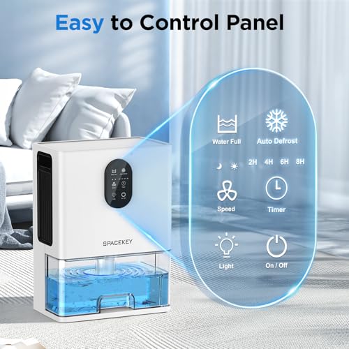 Spacekey CS2 Dehumidifier, 106 Oz(850 Sq.Ft)Dehumidifiers For Home, 7 Color Led Light Dehumidifier For Bedroom Basement Bathroom Rv thumb #4