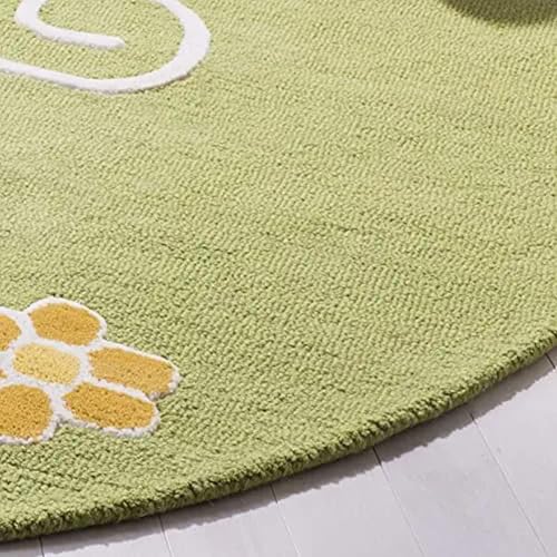 Image of Sifa Carpet Round Area Rug - Washable Soft Non-Slip Round Rug for Living Room & Dining Room, Ultra-Thin Botanical Print Circle Carpet, Weight -15 Pund, Size-5x5 Feet (60x60 Inch Round)