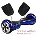 Dessus en caoutchouc de rechange Rembourrage de pied Pédale Coque pour 6,5 pouces et 10 pouces auto-équilibrage Scooter électrique