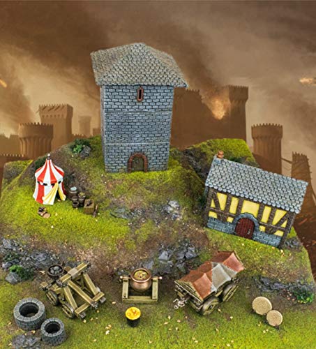 Wwg Medieval Siege Battle Tower – 28Mm Fantasy Wargaming Terrain Model Diorama #TOP1