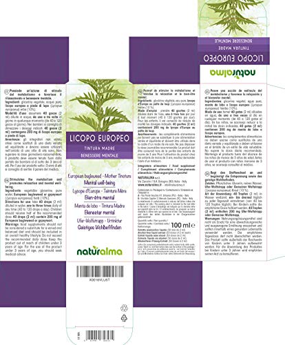 51uO68eoIhL European Bugleweed or Gypsywort (Lycopus europaeus) herb Alcohol-Free Mother Tincture Naturalma | Liquid Extract Drops… - Image 3