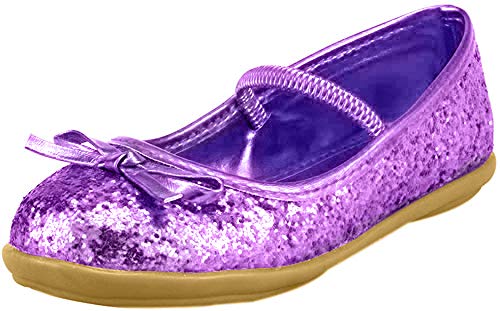 The Doll Maker Girl's Glitter Ballet Flat-Fba173045A-6 #TOP26