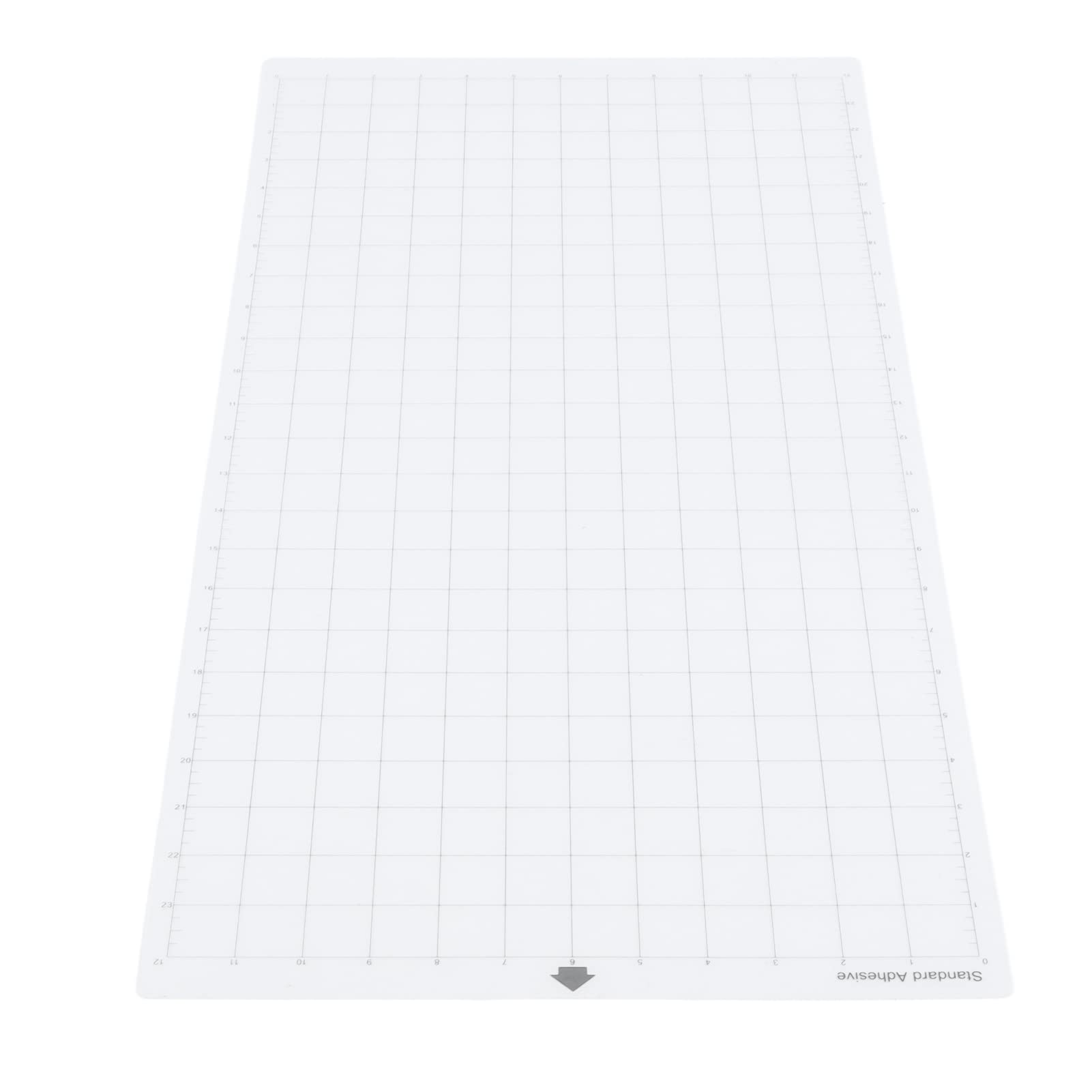Tappetino da taglio adesivo in PVC, 5 pezzi, tappetino trasparente antiscivolo a griglia con superficie auto‑riparante e altamente elastica, ideale per lavori di cartotecnica,