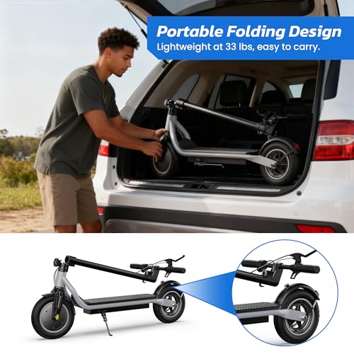 Image of Electric Scooter, 500W /750W Powerful Motor, 22 /25 MPH Top Speed & 23 /28 Miles Range, 9.3 inch /10 inch Tires, Foldable Commuter Scooter for Adults and Teens with Dual Braking,Cruise Control,APP Control