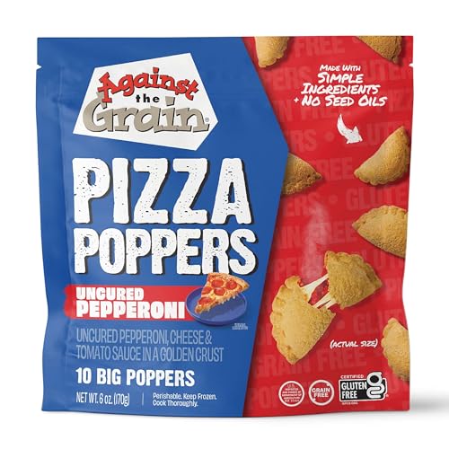 Image of Against The Grain Pepperoni Pizza Poppers, Gluten-Free, Grain-Free, Seed Oil-Free (6oz)