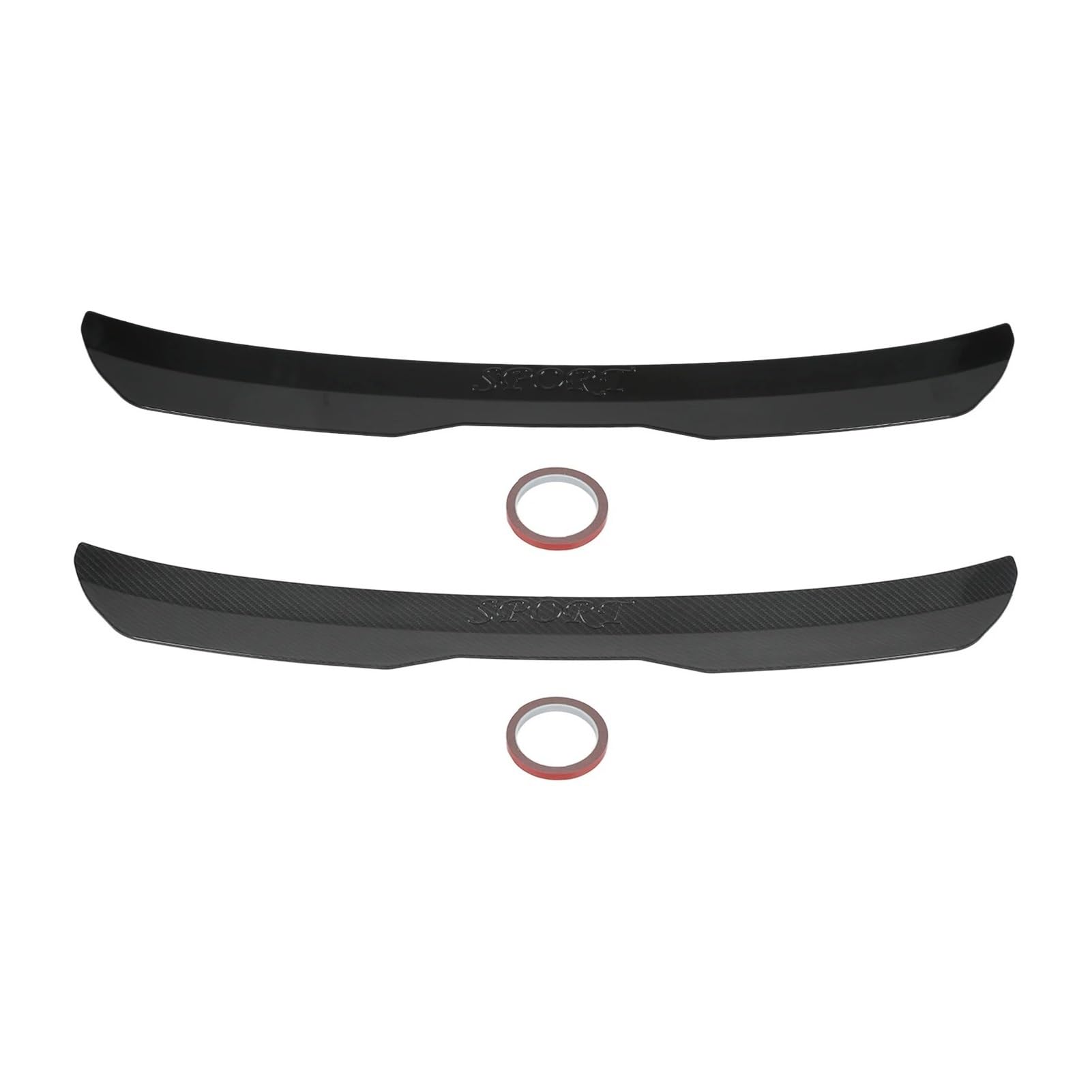 Spoiler posteriori per auto Per Bagagliaio Per Tetto Universale Per La Modifica Dell'auto Ricambio(Glossy Black)