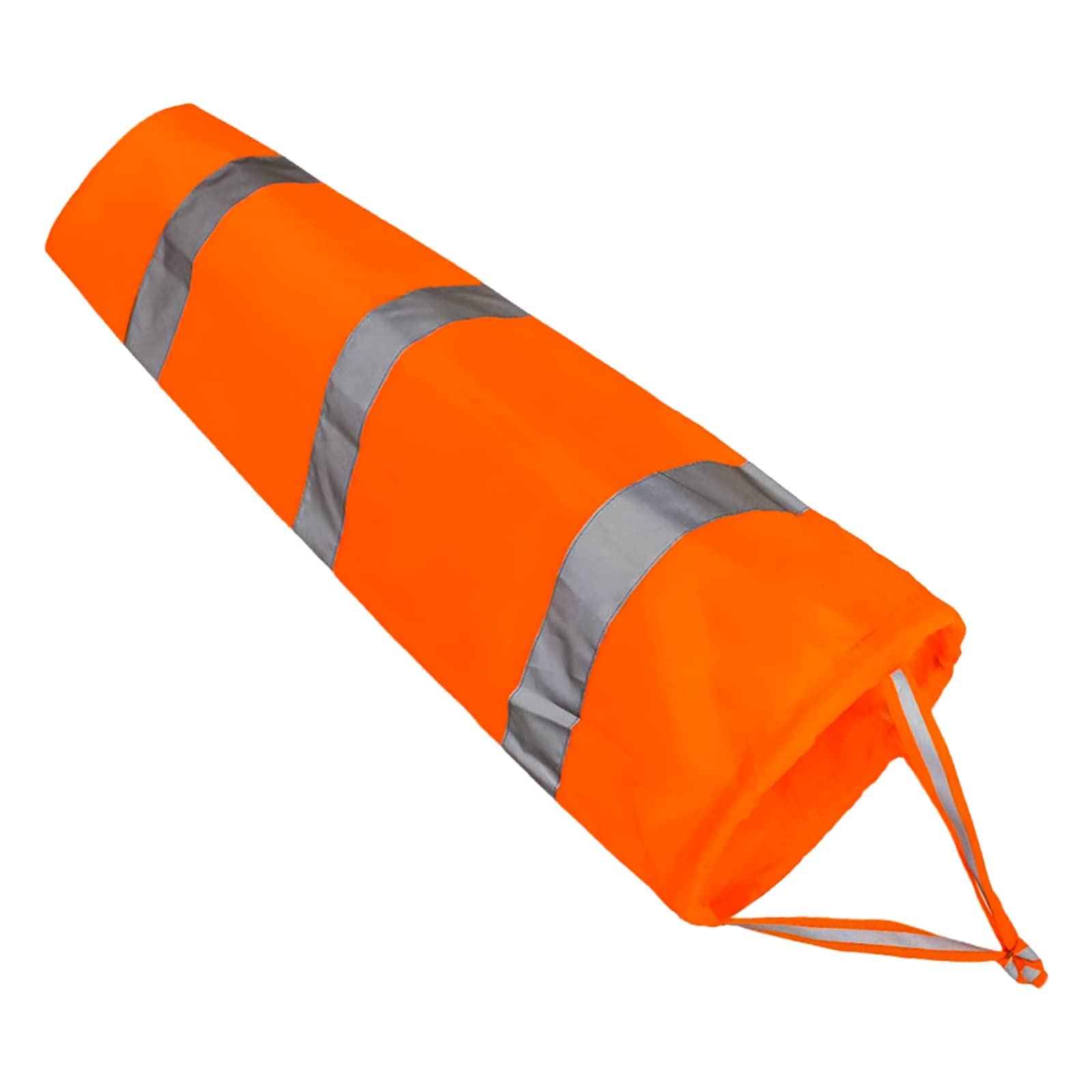 Skyzone Windsock,Airport Windsock Rip-Stop Nylon Outdoor Orange Waterproof Wind Measurement Sock Bag with Reflective Belt for Outdoors Airport Farm Park (80cm/31inch)