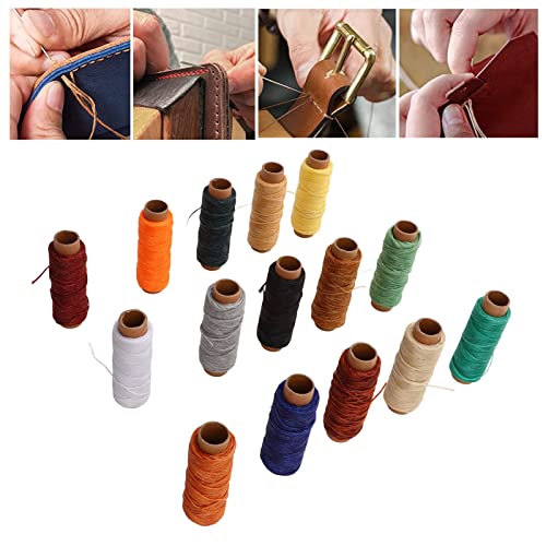 Hilo encerado para coser cuero, 15 colores, 50 m miniatura 7