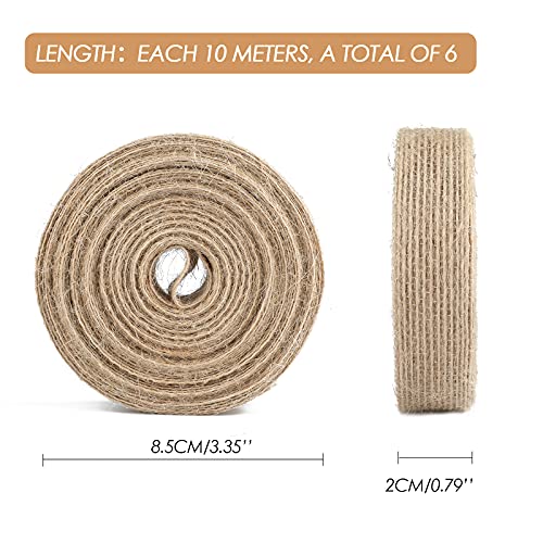 G2PLUS 20mm Natural Hessian Ribbon - Image 2
